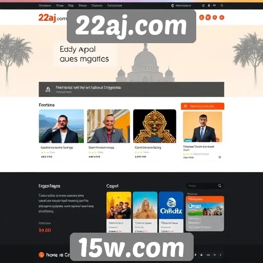 Interface do 22aj.com é otimizada para usuários