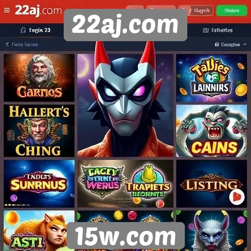 Principais jogos disponíveis no 22aj.com